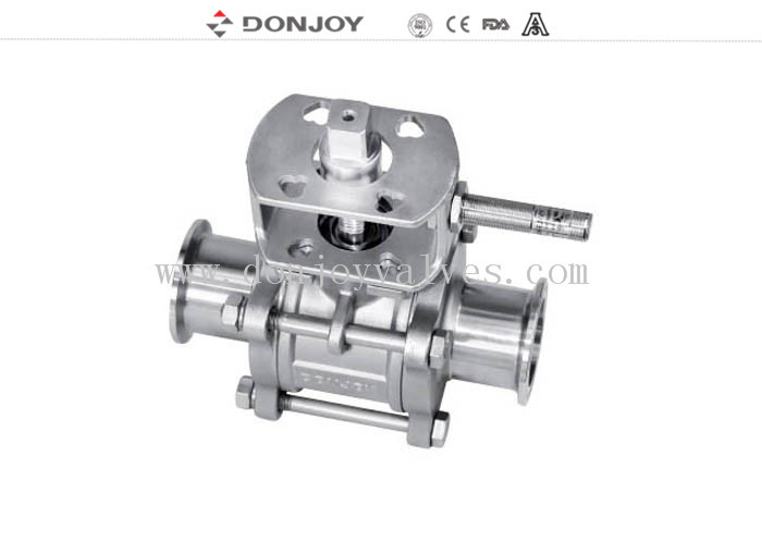 3-pcs Non-retention ball valve,Directly ball valve SS304/316L BPE Standard for food
