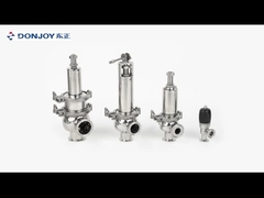 위생용 EPDM 가스켓 120°C 압력 흐름 밸브 클램프 끝