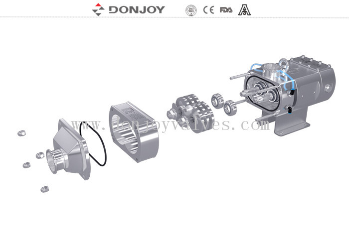 DONJOY LGR 고위 viskosity 제품용 쌍 나사 펌프
