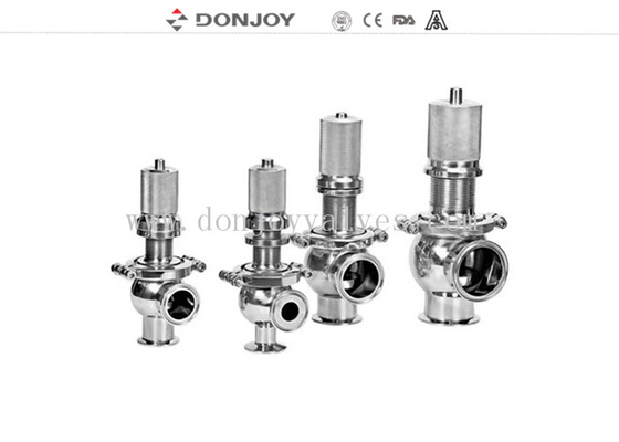 Sanitary EPDM Gasket 120℃ pressure Over Flow Valve Clamp Ends