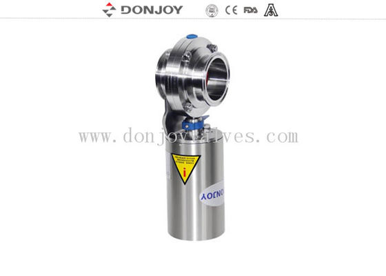 Stainless Steel Pneumatic Sanitary Butterfly Valve