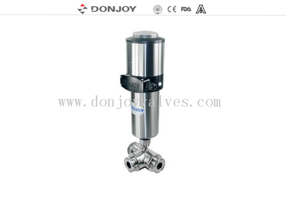 Pnuematic three link Sanitary Ball Valve with C-TOP / Positioner DC 24V , DN50
